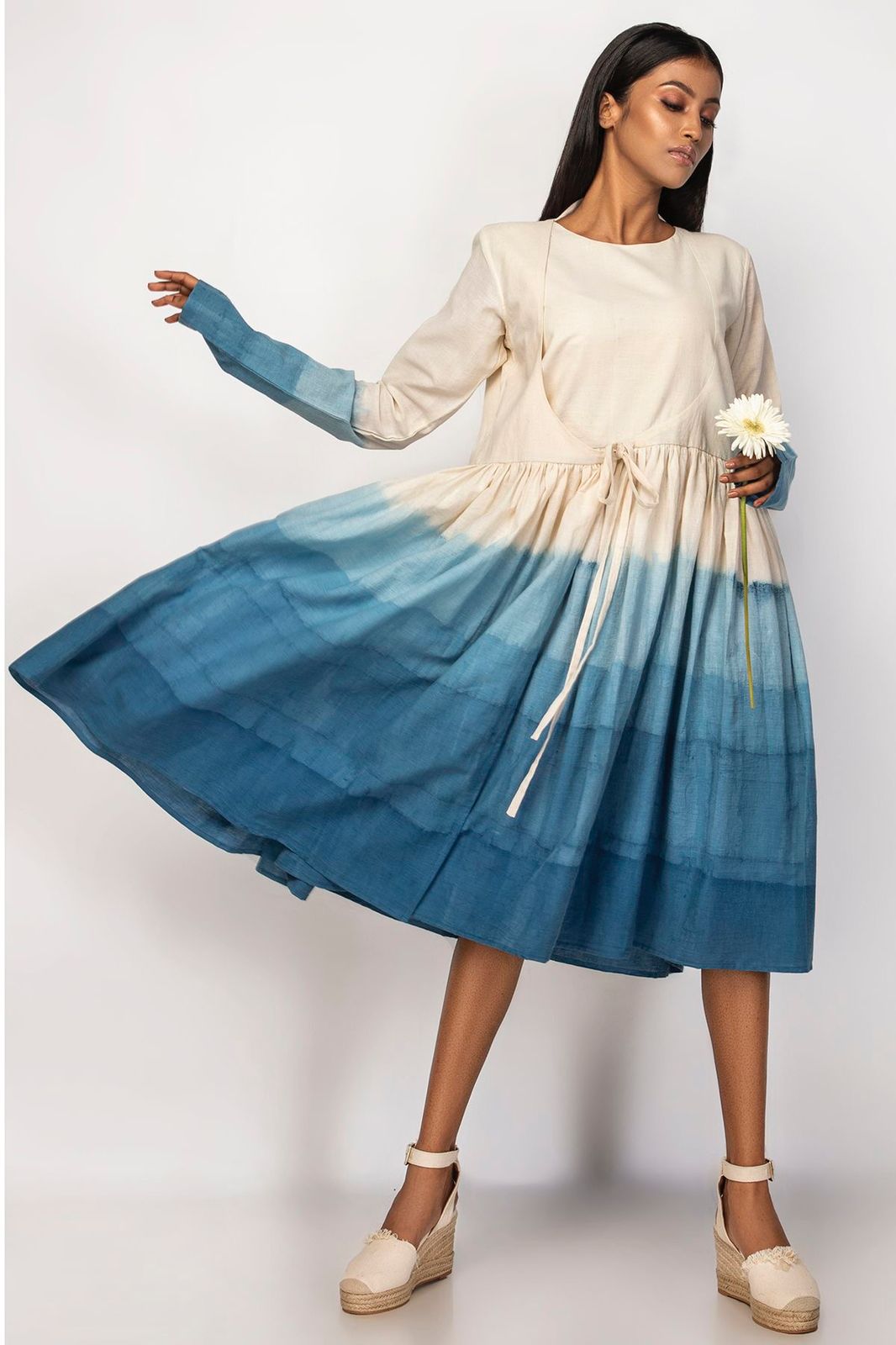 Ocean Breeze Ombre Midi Dress