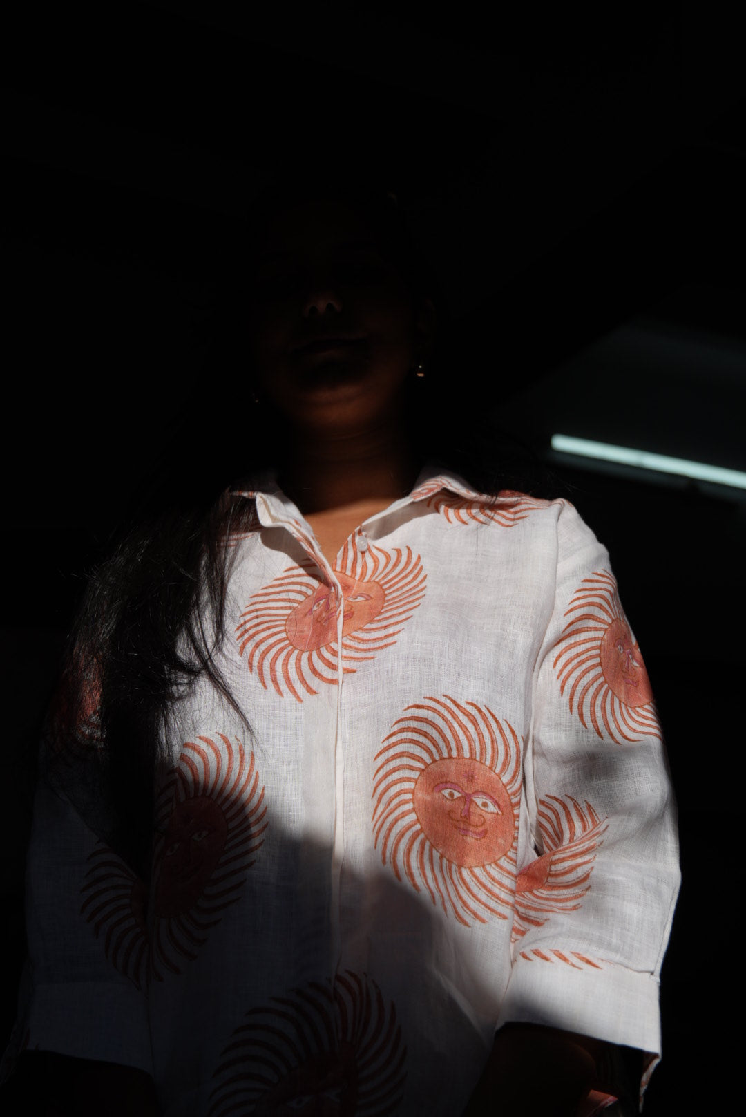 Surya Chakra Natural-Dyed Off White Shirt