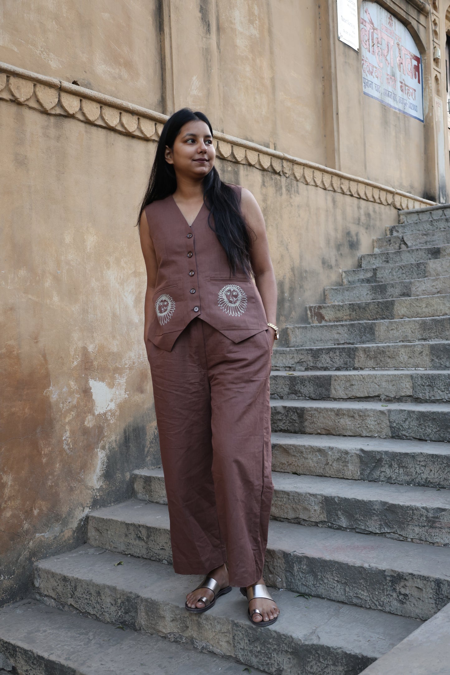 Surya Saṅgya Linen Co-ord Set